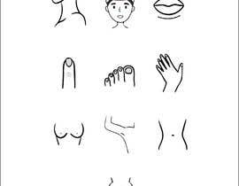 Nro 16 kilpailuun Create illustrative icons for body parts for hair removal business käyttäjältä ghayurahmed