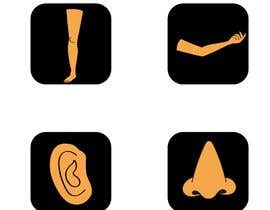 Nro 5 kilpailuun Create illustrative icons for body parts for hair removal business käyttäjältä MBCHANCES