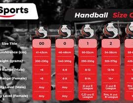 Nro 27 kilpailuun Infographic/Image Design - Handball Size Chart käyttäjältä ridoysheih75