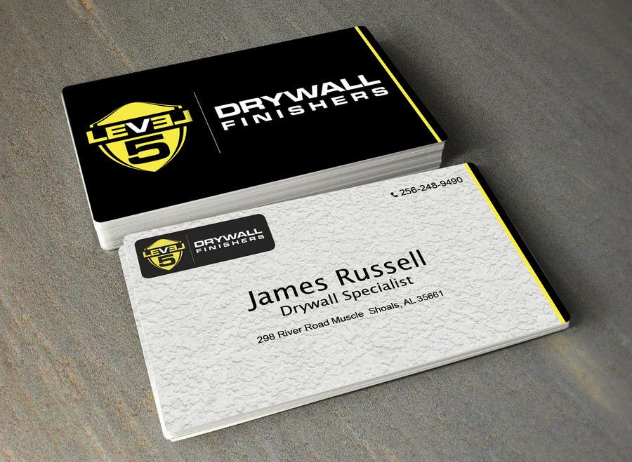 Bài tham dự cuộc thi #84 cho                                                 Design some Business Cards for Drywall Company
                                            