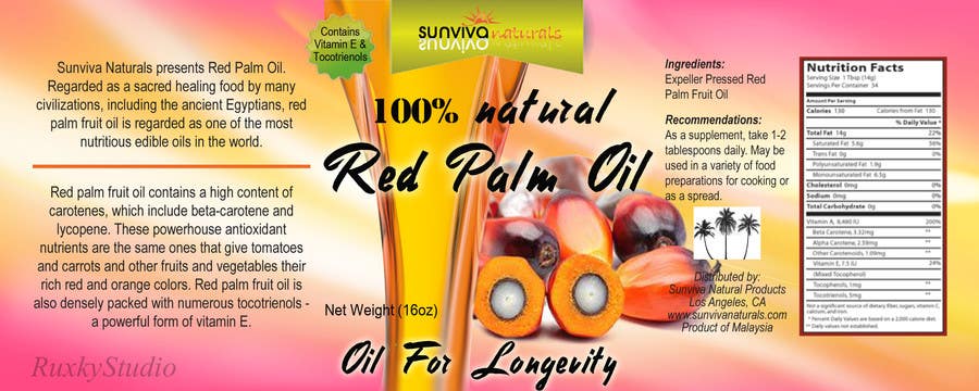 Penyertaan Peraduan #3 untuk                                                 Red Palm Oil Label
                                            