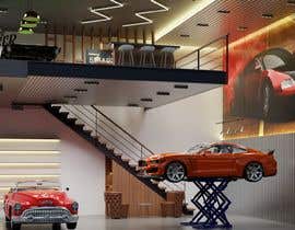 #18 untuk Design a colored 3D rendering and an illustrated floorplan of a luxurious car storage garage oleh SsArchInt