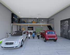 Nro 6 kilpailuun Design a colored 3D rendering and an illustrated floorplan of a luxurious car storage garage käyttäjältä axelcoolsoft
