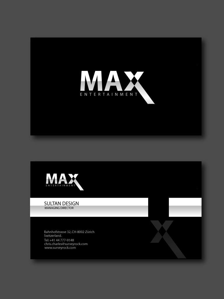 Inscrição nº 107 do Concurso para                                                 Design a Logo and Business Cards for Max Entertainment
                                            