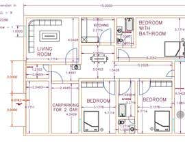 #55 untuk Need a house design for a field of 15 meters x 11 meters oleh cram47903