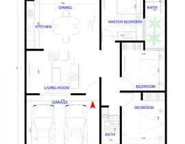 #51 для Need a house design for a field of 15 meters x 11 meters от juanjoselt