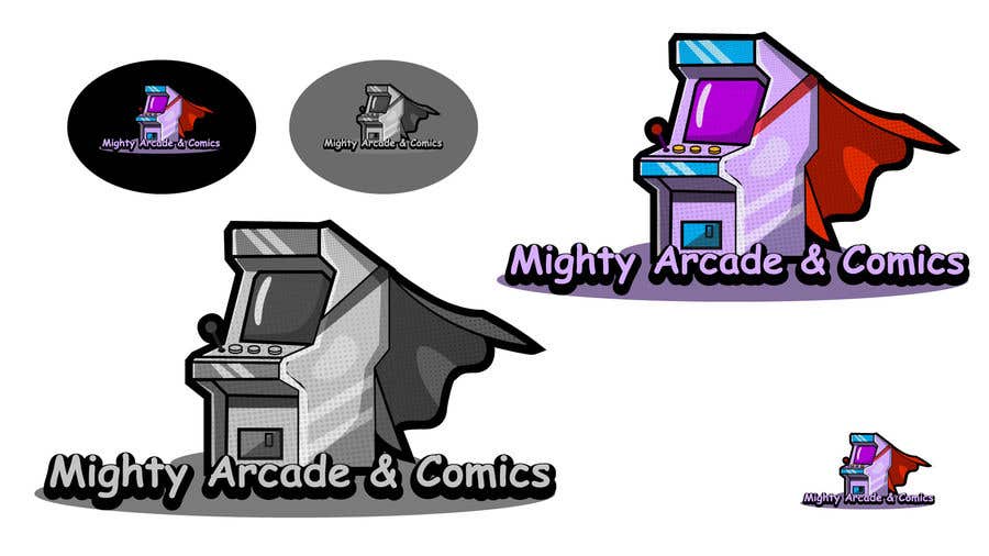 
                                                                                                                        Kilpailutyö #                                            37
                                         kilpailussa                                             Logo for Mighty arcade and Comics
                                        
