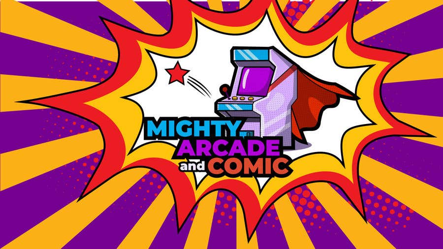 
                                                                                                                        Kilpailutyö #                                            42
                                         kilpailussa                                             Logo for Mighty arcade and Comics
                                        