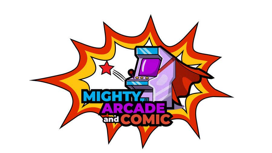 
                                                                                                                        Kilpailutyö #                                            43
                                         kilpailussa                                             Logo for Mighty arcade and Comics
                                        