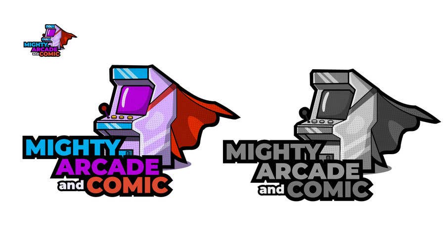 
                                                                                                                        Kilpailutyö #                                            44
                                         kilpailussa                                             Logo for Mighty arcade and Comics
                                        