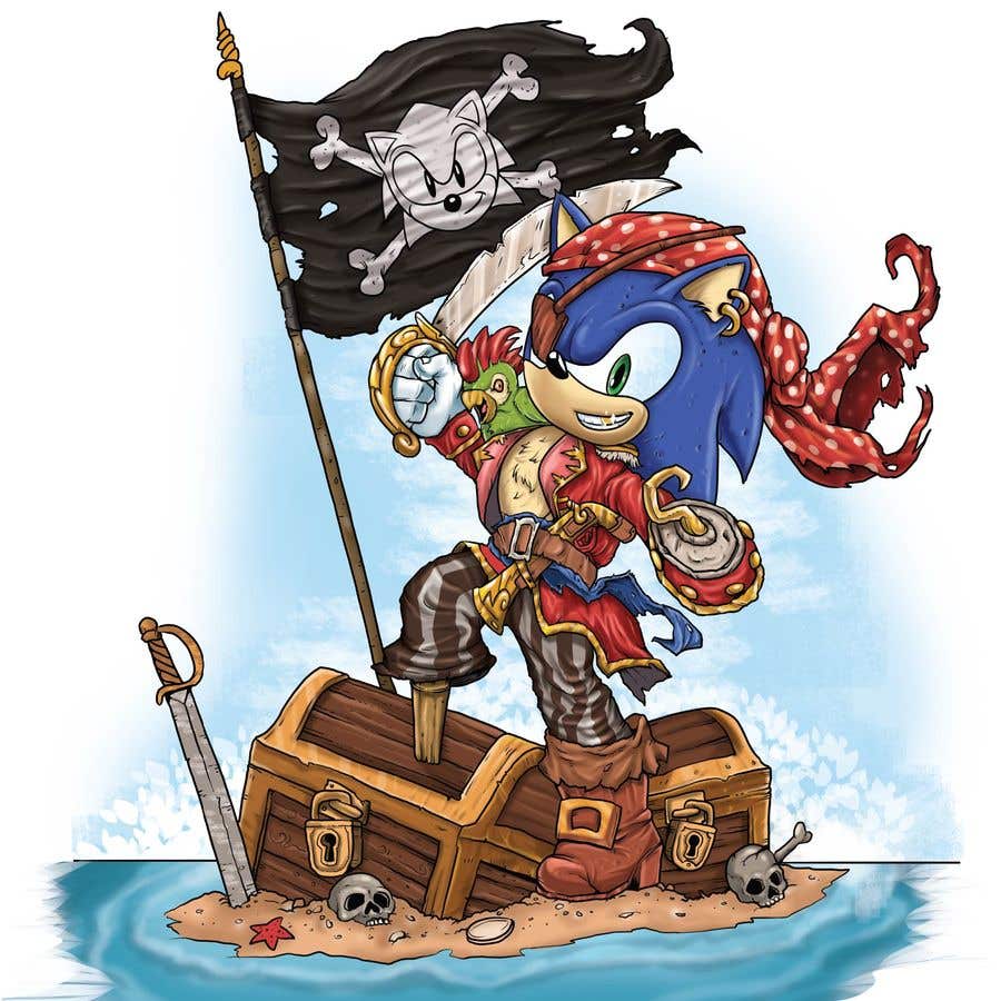 
                                                                                                                        Конкурсная заявка №                                            26
                                         для                                             Create an image of Sonic the Hedgehog dressed in a pirate outfit
                                        