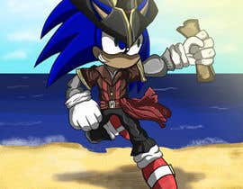 #1 для Create an image of Sonic the Hedgehog dressed in a pirate outfit от Himalay55