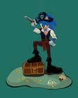 Graphic Design Конкурсная работа №28 для Create an image of Sonic the Hedgehog dressed in a pirate outfit