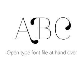 #31 untuk Recreate A font oleh QueenBeeDesigns