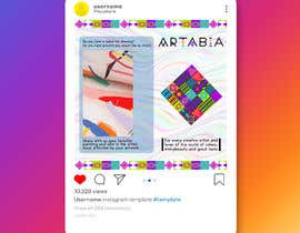 #74 para Instagram Post template design for ARTwork website por Sujagd