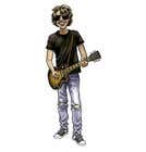 #193 pentru Guitarist Rocker Caricature/Cartoon for Merchandise de către fabianmarchal