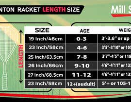 #37 cho Infographic/Image Design - Squash Racket Size Chart bởi mdmahmudur39