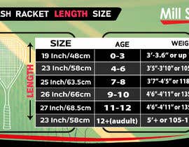 #45 cho Infographic/Image Design - Squash Racket Size Chart bởi mdmahmudur39