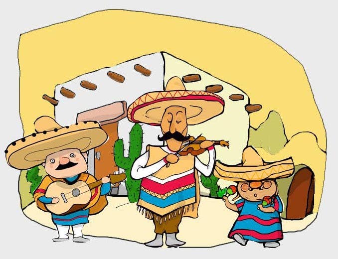 Конкурсная заявка № 17 для Illustration of 3 Cartoon Mexican Guys. 