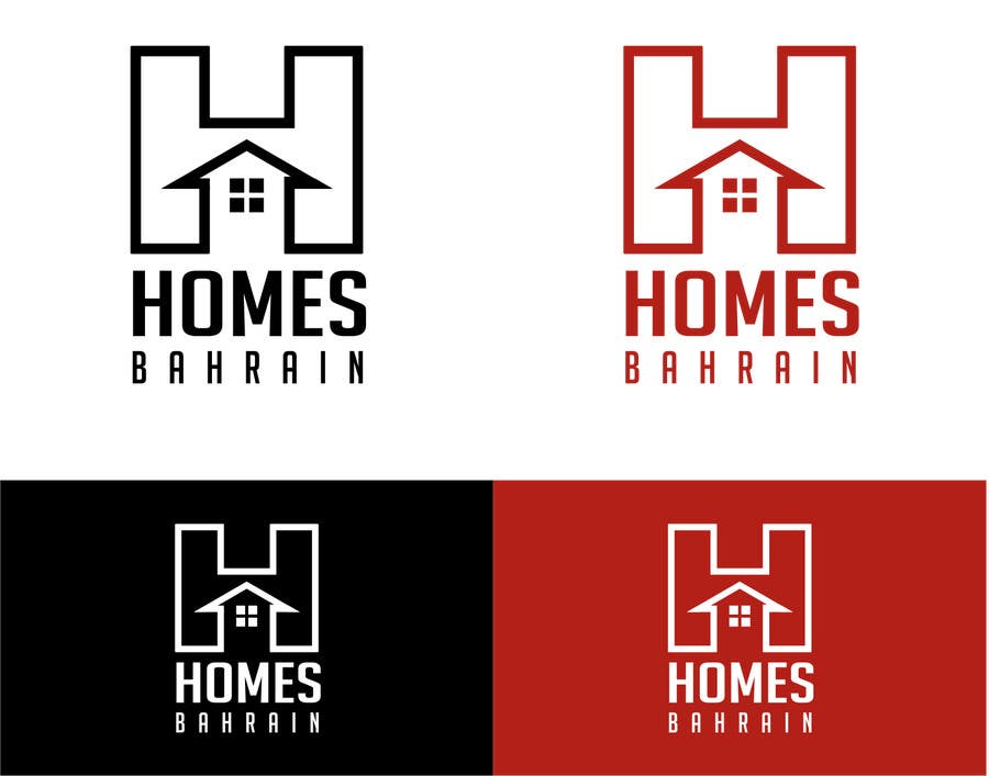 Kilpailutyö #24 kilpailussa                                                 Design a Logo for Homes Bahrain ( a realtor)
                                            
