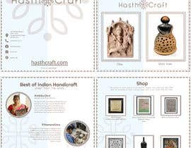 Nro 29 kilpailuun Brochure for our Indian handicraft Website käyttäjältä rahulnayak658