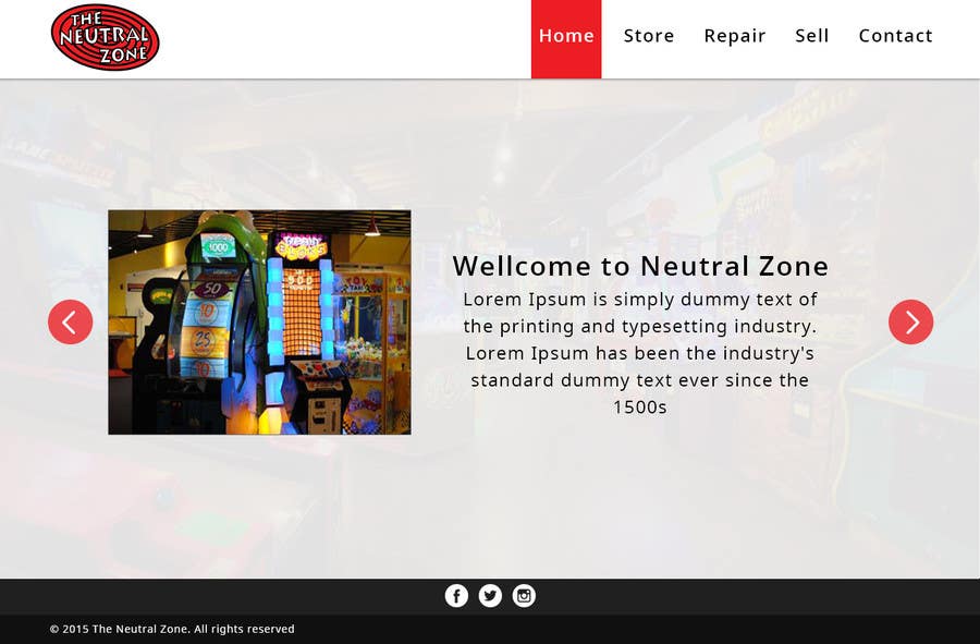 Participación en el concurso Nro.6 para                                                 Build a Website for an Arcade store
                                            