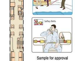 Nro 22 kilpailuun Creations Vector Illustrations - Aircraft Safety Brochure käyttäjältä hydrars628