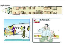 Nro 17 kilpailuun Creations Vector Illustrations - Aircraft Safety Brochure käyttäjältä probirbacher