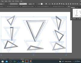 #111 untuk Logo, Triangle and Text shapes to 3D oleh MhPailot