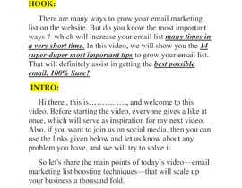 #21 cho Write an original and valuable YouTube video script about email marketing bởi jakaria217du