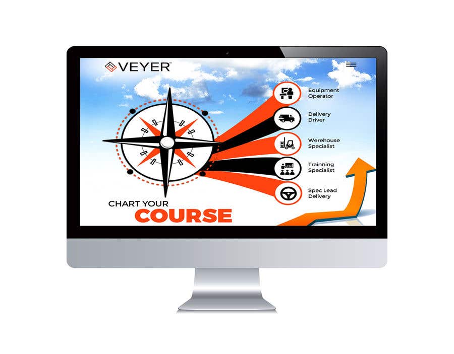 Kilpailutyö #52 kilpailussa                                                 Chart your Course - Landing Page Visual
                                            
