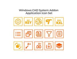 Nro 20 kilpailuun Windows CAD System Addon Application Icon Set käyttäjältä ulilalbab22