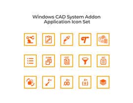 Nro 26 kilpailuun Windows CAD System Addon Application Icon Set käyttäjältä ulilalbab22
