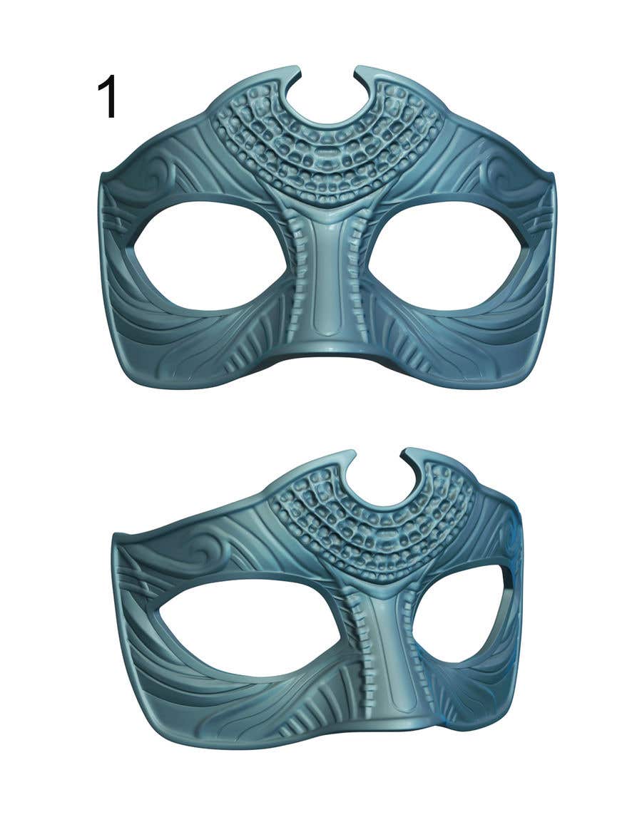 Конкурсная заявка №38 для                                                 CAD painting for a 3d mask
                                            