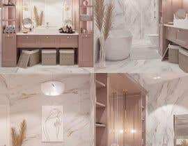 nº 23 pour Interior design 3D render of bathrooms par fatenbassel8 