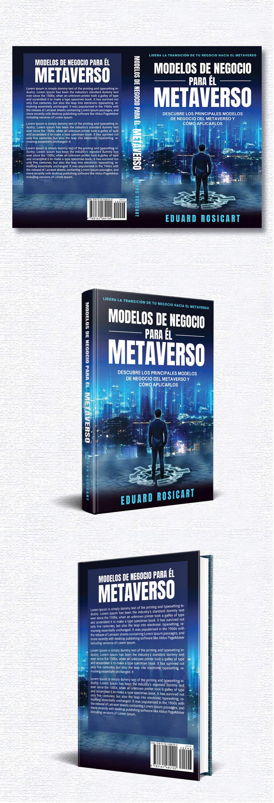 Kilpailutyö #78 kilpailussa                                                 Portada libro no ficción: Modelos de negocio para el Metaverso
                                            