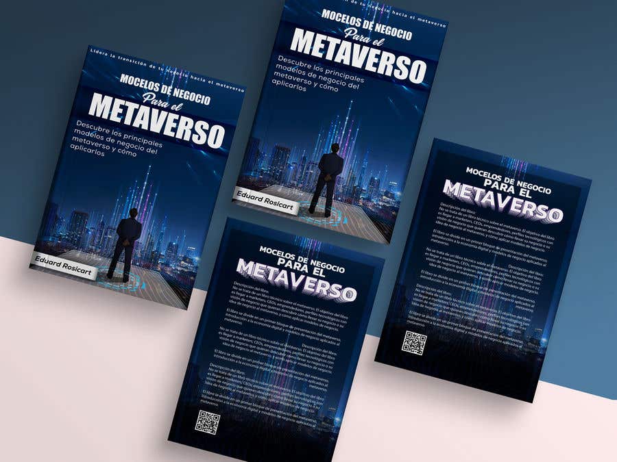 Kilpailutyö #52 kilpailussa                                                 Portada libro no ficción: Modelos de negocio para el Metaverso
                                            