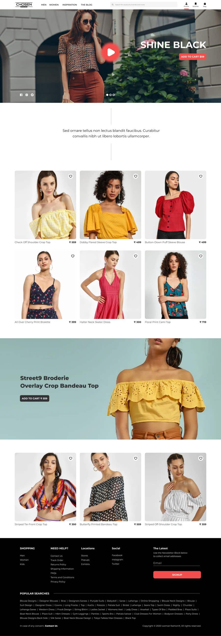Konkurrenceindlæg #24 for                                                 New Web Design for Clothing Store
                                            