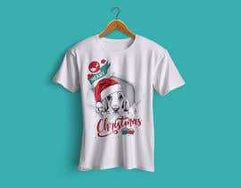 Nro 47 kilpailuun Design a Tshirt with dog along with word Merry Christmas käyttäjältä Himalay55