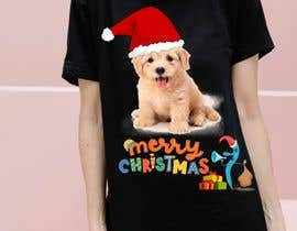 Nro 57 kilpailuun Design a Tshirt with dog along with word Merry Christmas käyttäjältä shaikchandini583