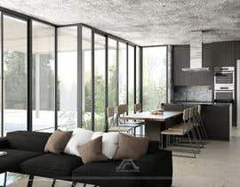 #10 para Realistic 3D rendering of my open-plan living room por JZarate25