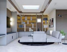 #8 para Realistic 3D rendering of my open-plan living room por agungwm2313
