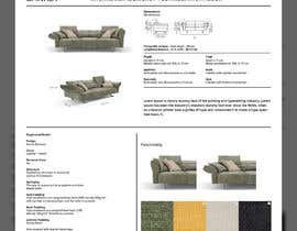 SawonDesigner tarafından Furniture Specification Sheet needed Data sheet için no 57
