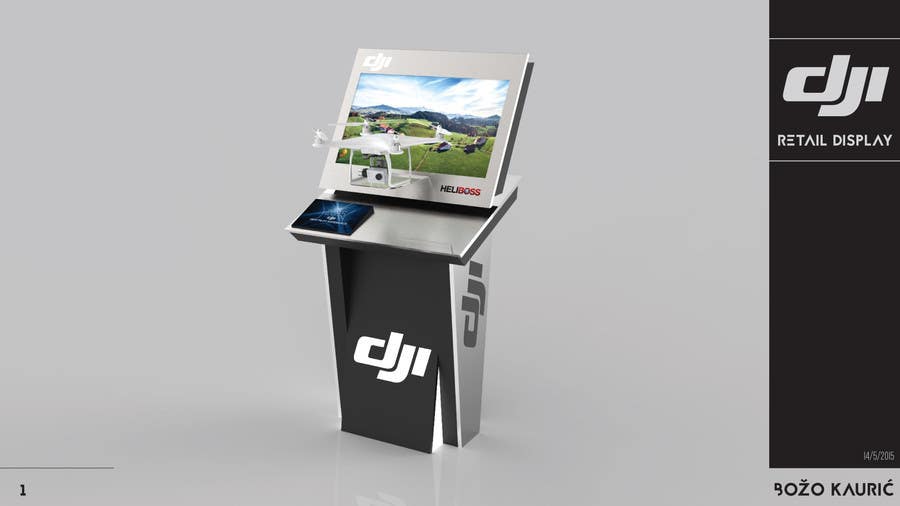 Penyertaan Peraduan #16 untuk                                                 Design a Stand or Kiosk to show a Drone in a store
                                            