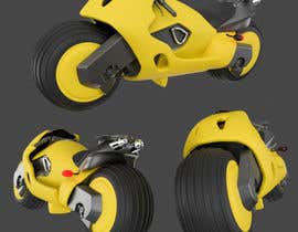 #57 para 3D sculpt for 3D printing. Sci-fi Motorbike. Yellow Bike Project // Escultor 3D para Impresión 3D. Motocicleta Ciencia Ficción. Proyecto Moto Amarilla por wowart1982