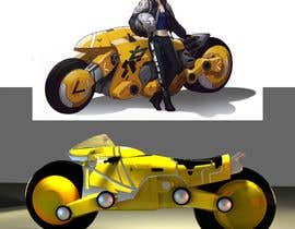 #66 para 3D sculpt for 3D printing. Sci-fi Motorbike. Yellow Bike Project // Escultor 3D para Impresión 3D. Motocicleta Ciencia Ficción. Proyecto Moto Amarilla por EliMehr