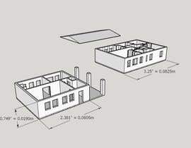 mehwishnazir35 tarafından Create a 3D model (.stl) of this house for 3D printing için no 6