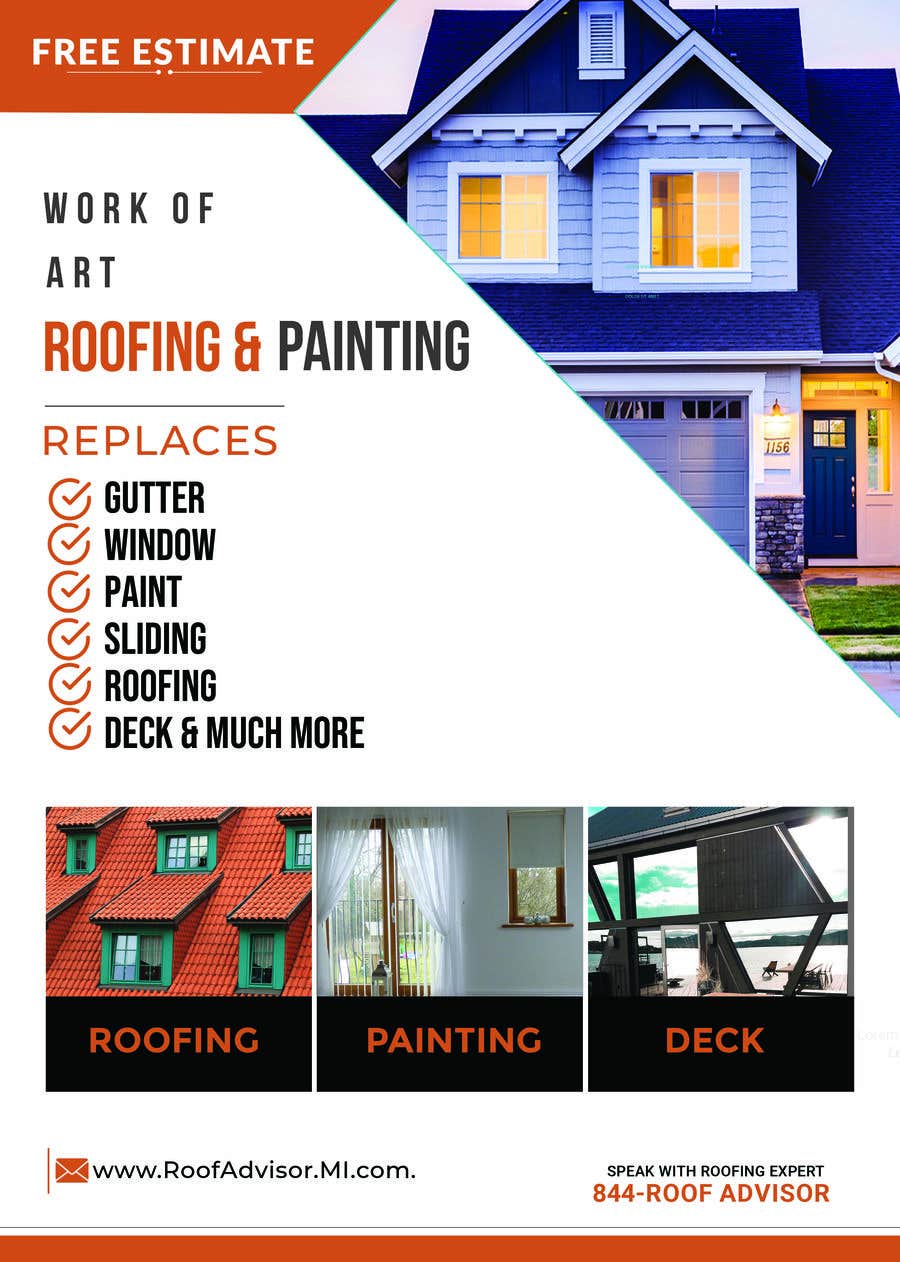 Penyertaan Peraduan #63 untuk                                                 Work of art roofing and painting
                                            
