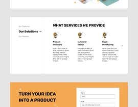 MilhanFarooque tarafından Design a landing page for a product design, development, and manufacturing company! için no 67