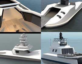 #49 for Zumwalt Destroyer and F35 Mash up or alternative displacement ship and multi propulsion craft mash up. af Mia909